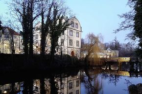 Außenansicht vom Schloss und Schlossrestaurant Zentgraf in Gifhorn