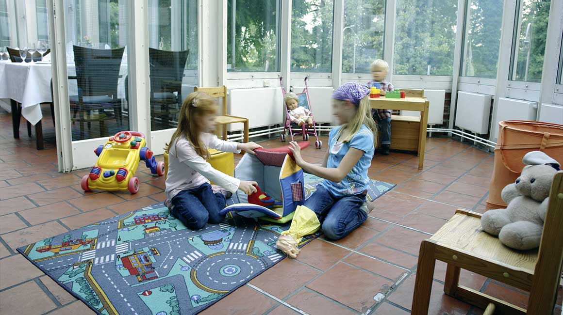 Die Kinderspielecke im Schlossrestaurant Zentgraf in Gifhorn