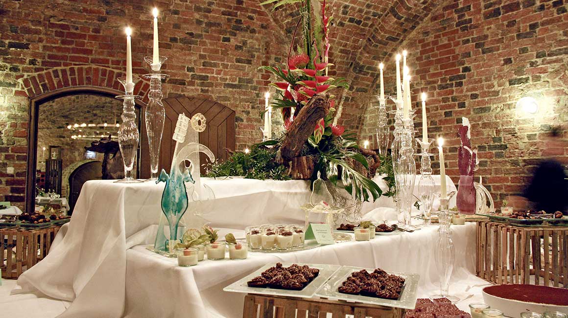 Cateringbuffet im Gewölbekeller vom Schlossrestaurant Zentgraf Gifhorn